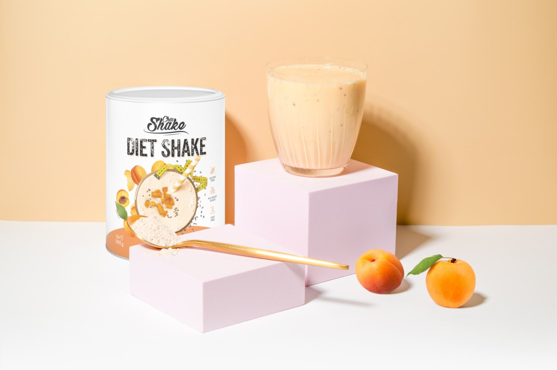 Chia Shake meruňkový koktejl