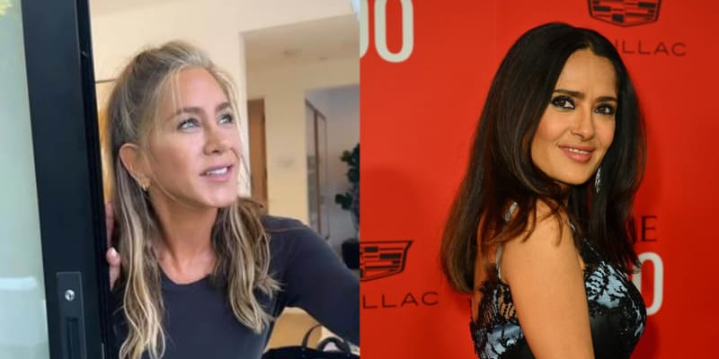 Jennifer Aniston a Salma Hayek se rozhodly odkrýt své šediny.