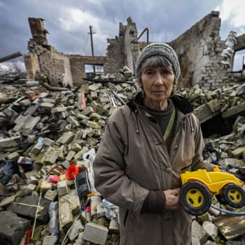 Následky ruského bombardování Charkovské oblasti