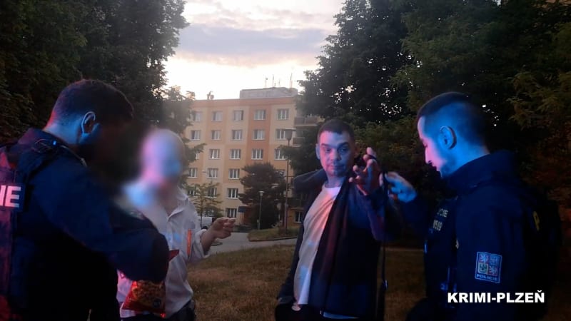 Cizinec v Plzni napadl ženu a muže.