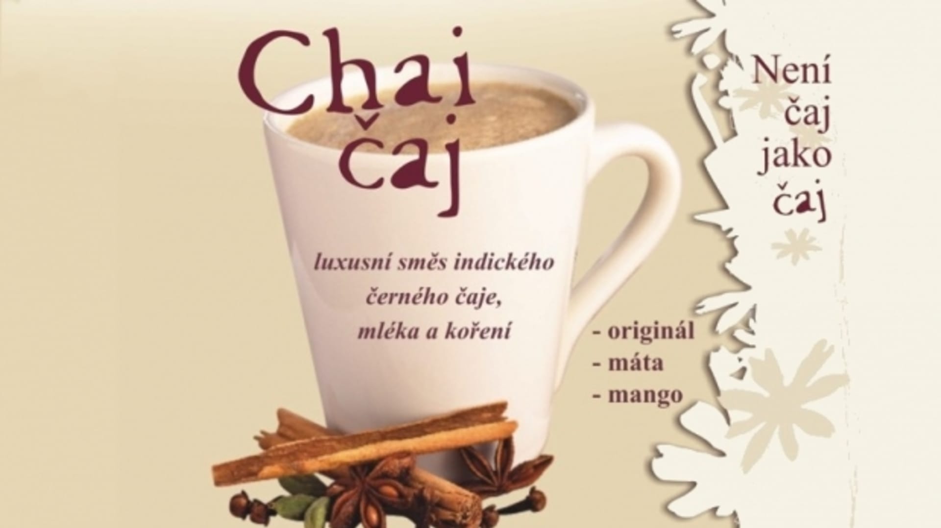 Chai čaj je lahodná směs indického čaje, mléka a koření. FOTO: JPLUS s.r.o.