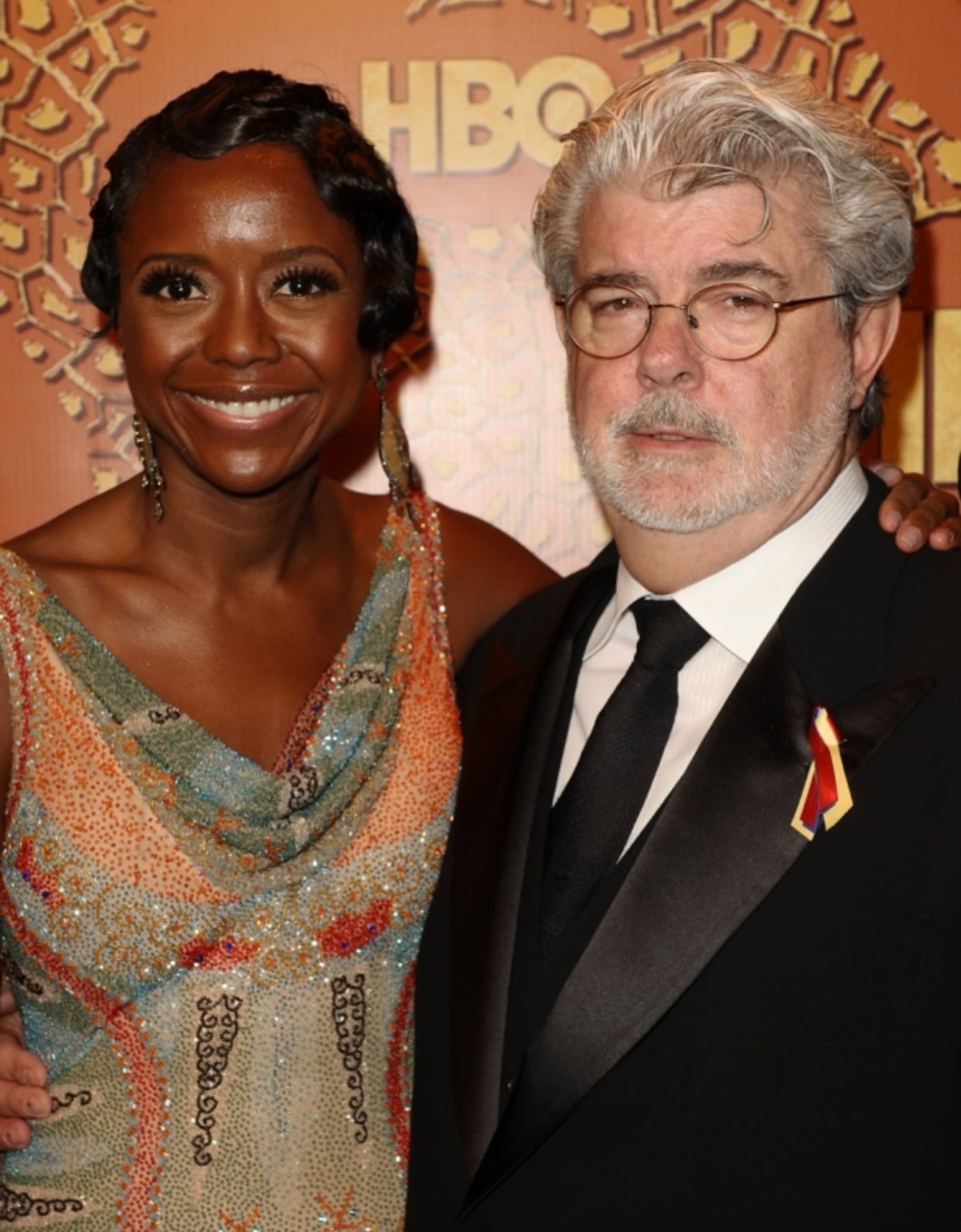 George Lucas se svou manželkou Mellody Hobson