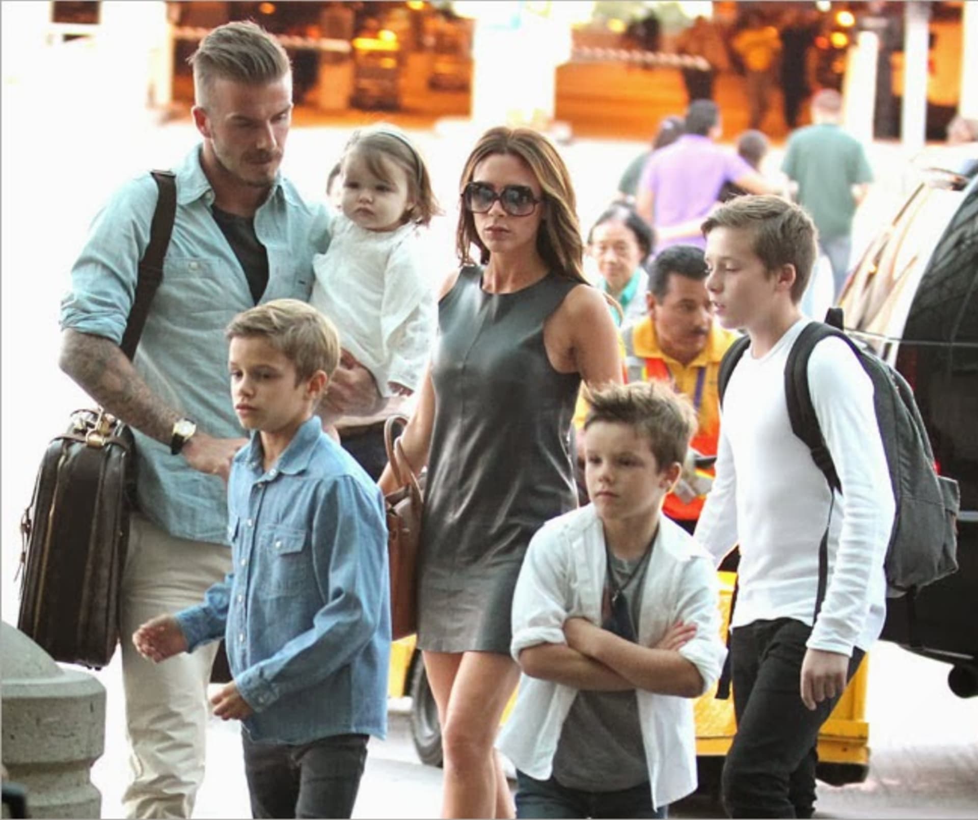 David Beckham a jeho početná rodina