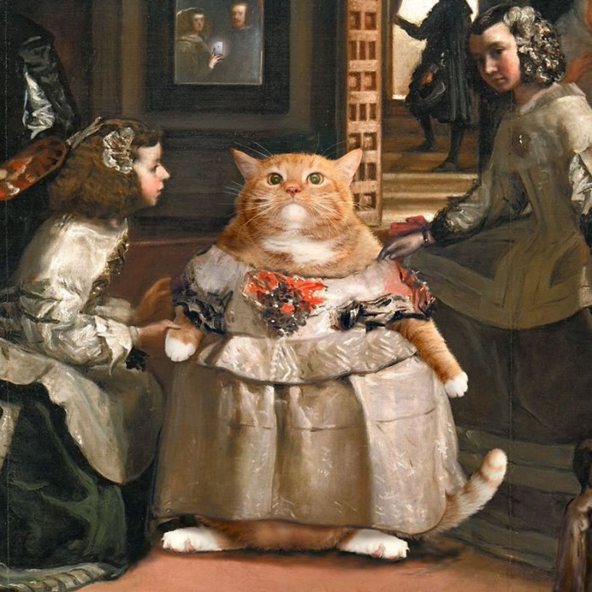 Dvorní dámy Velázquezova díla mají kocoury jistě v oblibě.