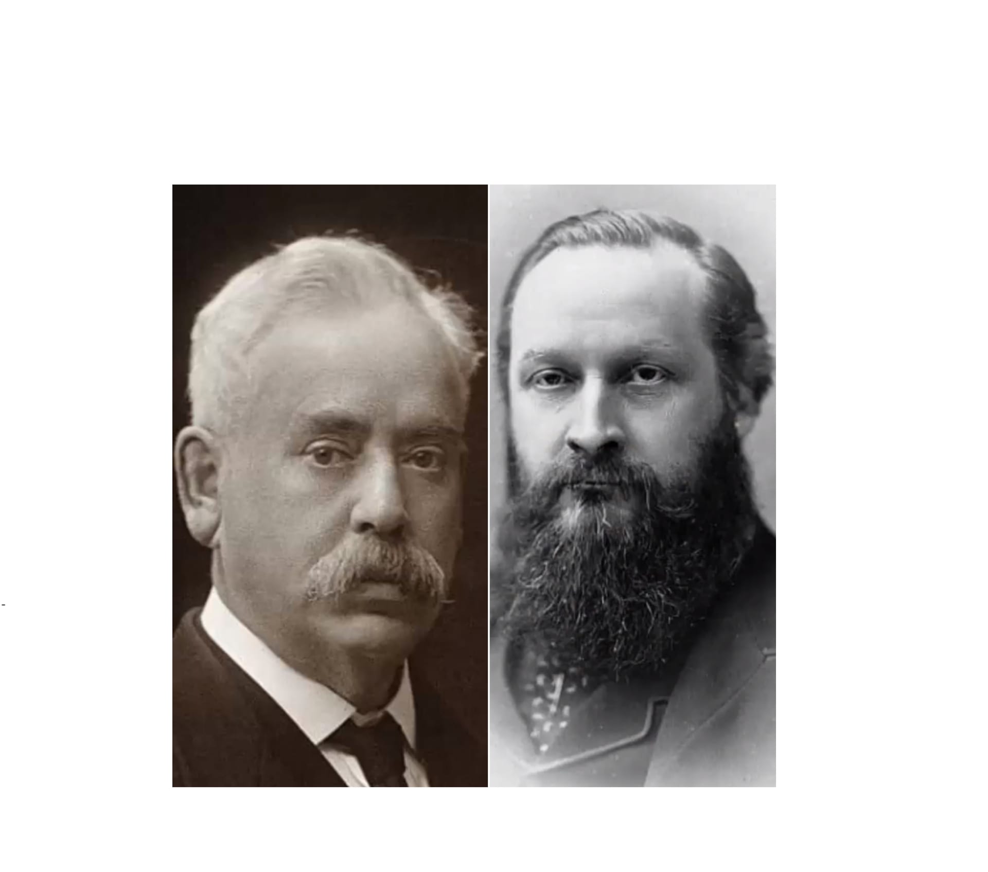 Frederick Mott (vlevo) a Henry Maudsley (vpravo)