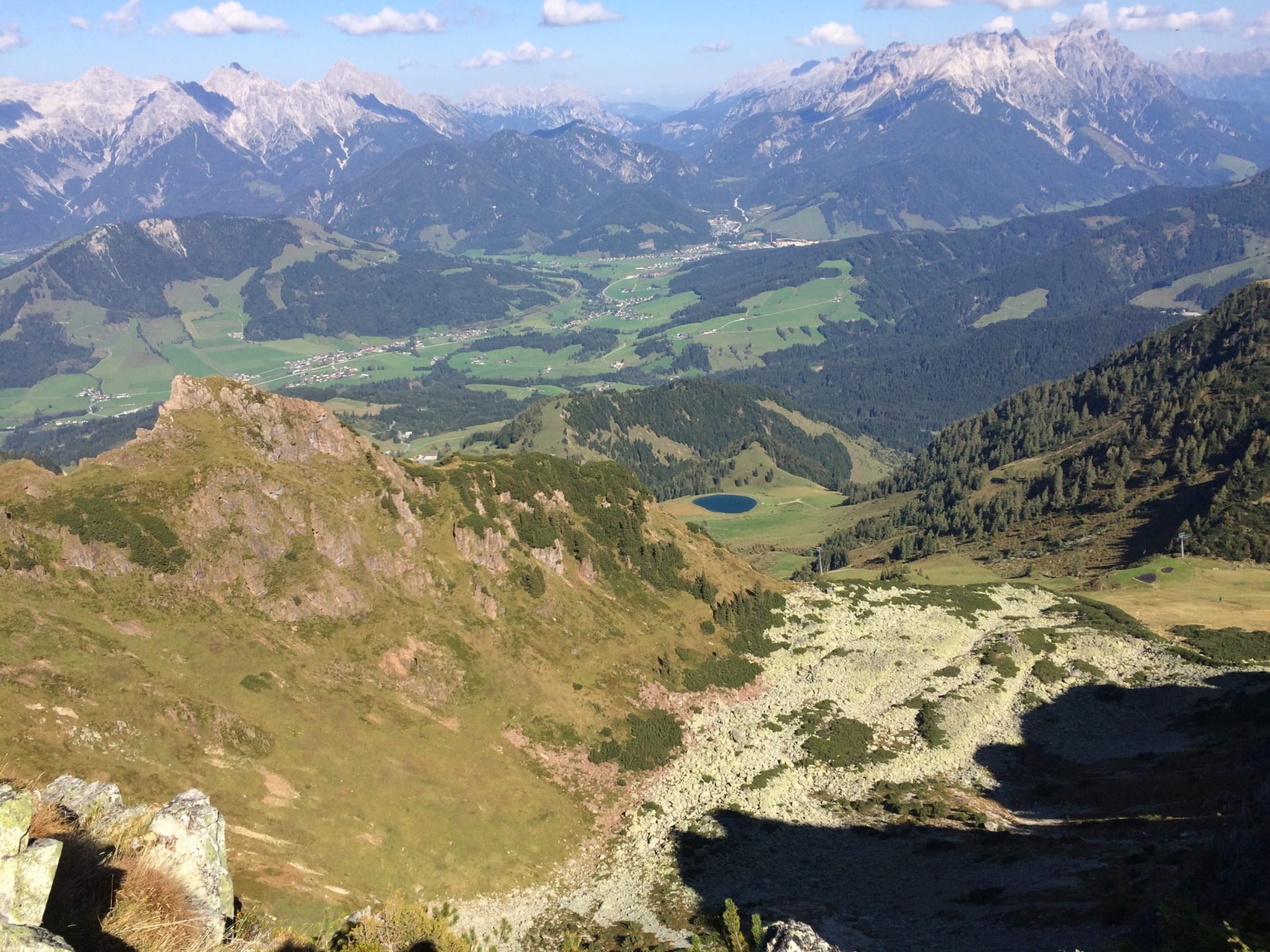 Výhled na údolí PillerseeTal