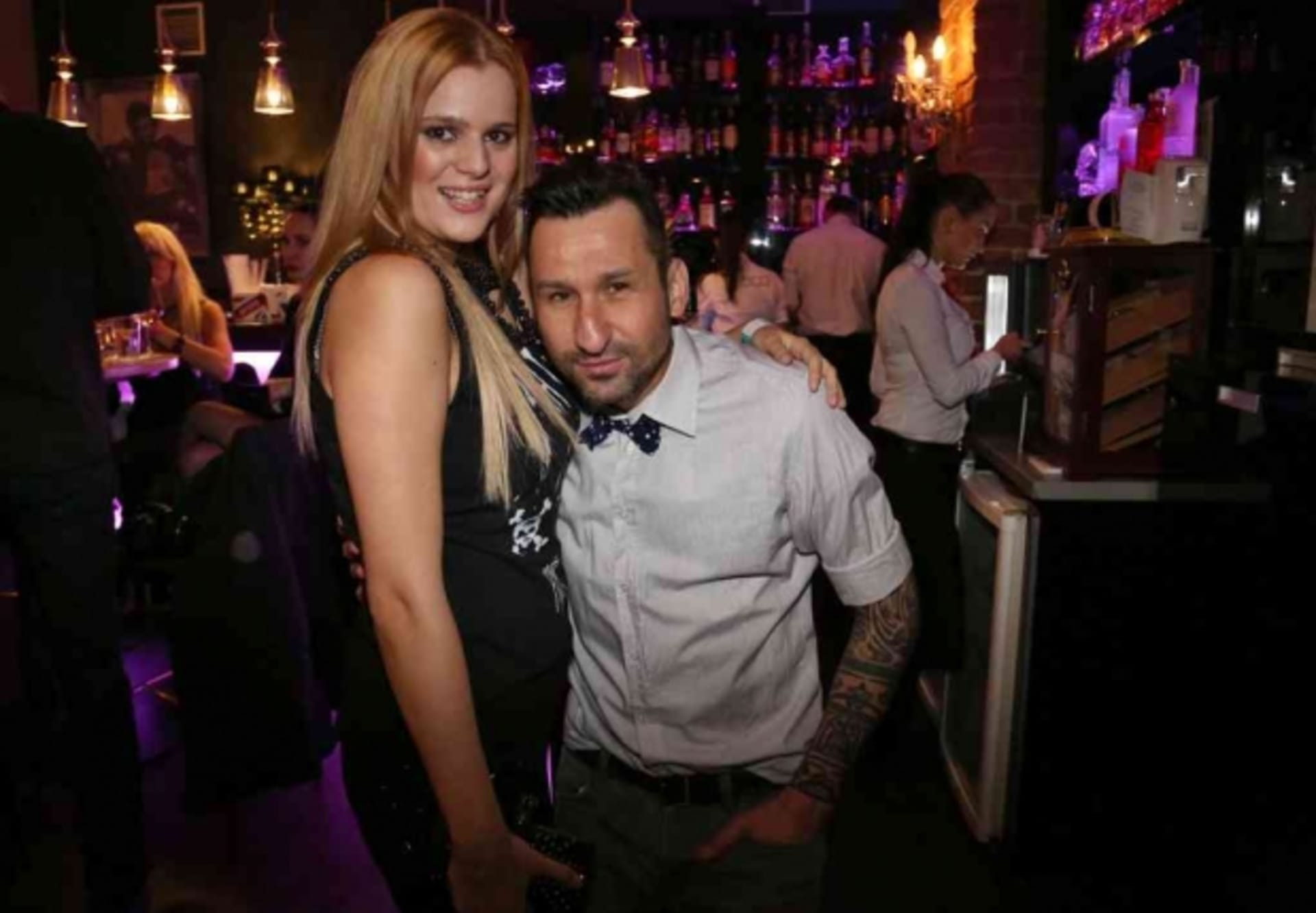 Ornella Štiková a majitel CoCo Cafe Bar DJ UWA