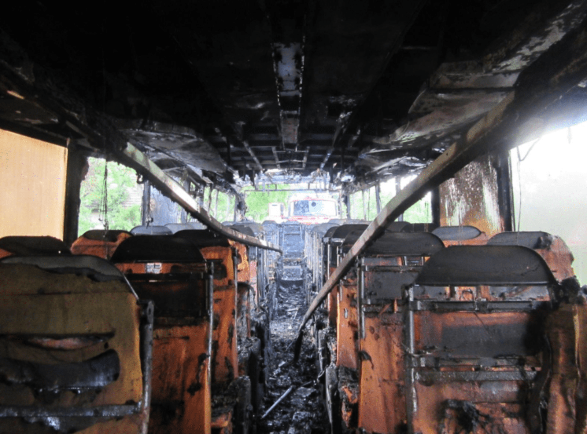 Ve Zlíně hořel autobus