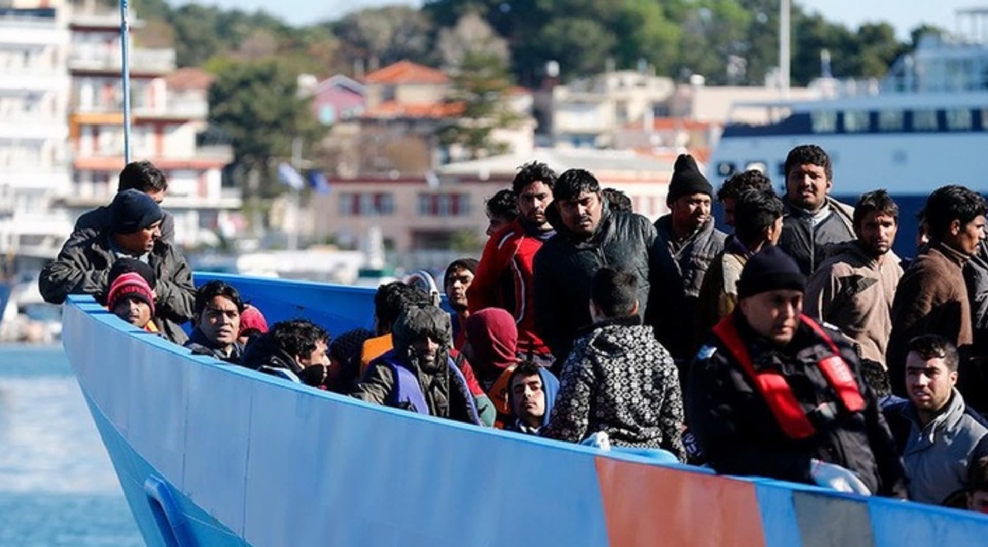 Ilustrační foto: migranti v lodi