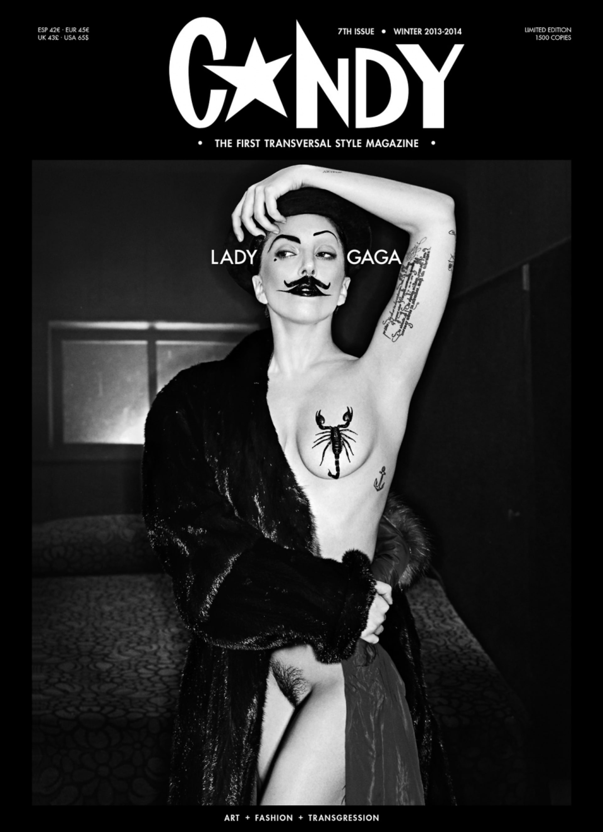 Lady Gaga v magazine Candy ukázala vše