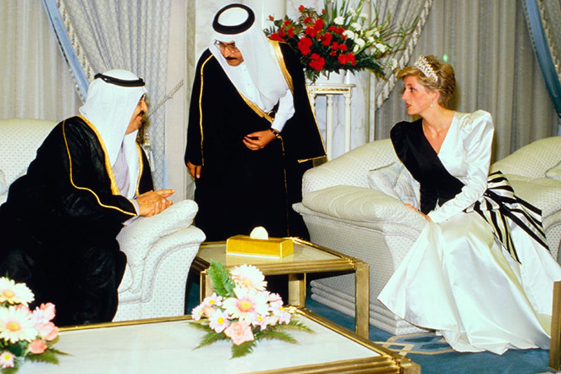 Princezna Diana v Saudské Arábii roku 1986