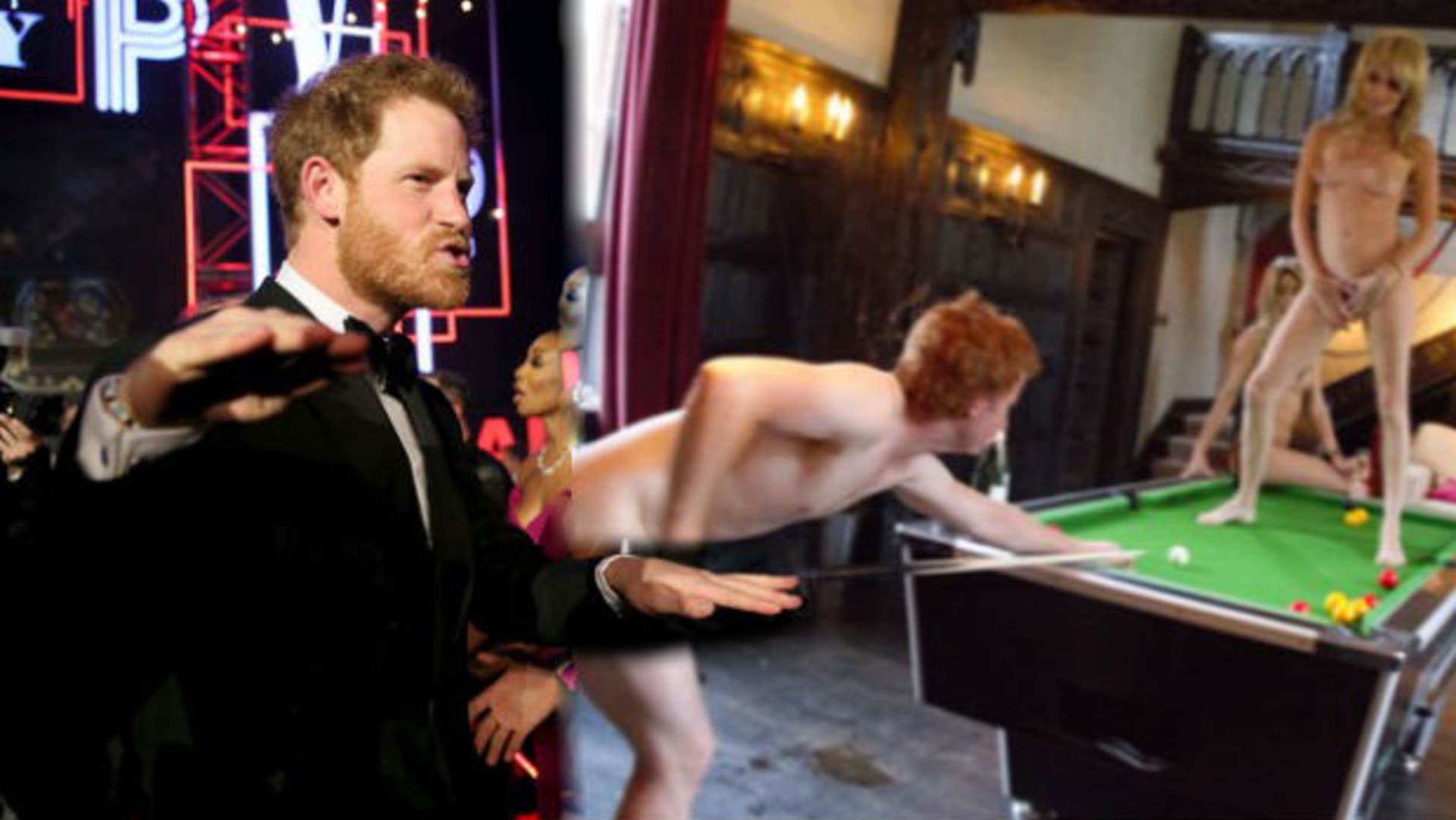 Princ Harry si s nahými modelkami hraje moc rád.