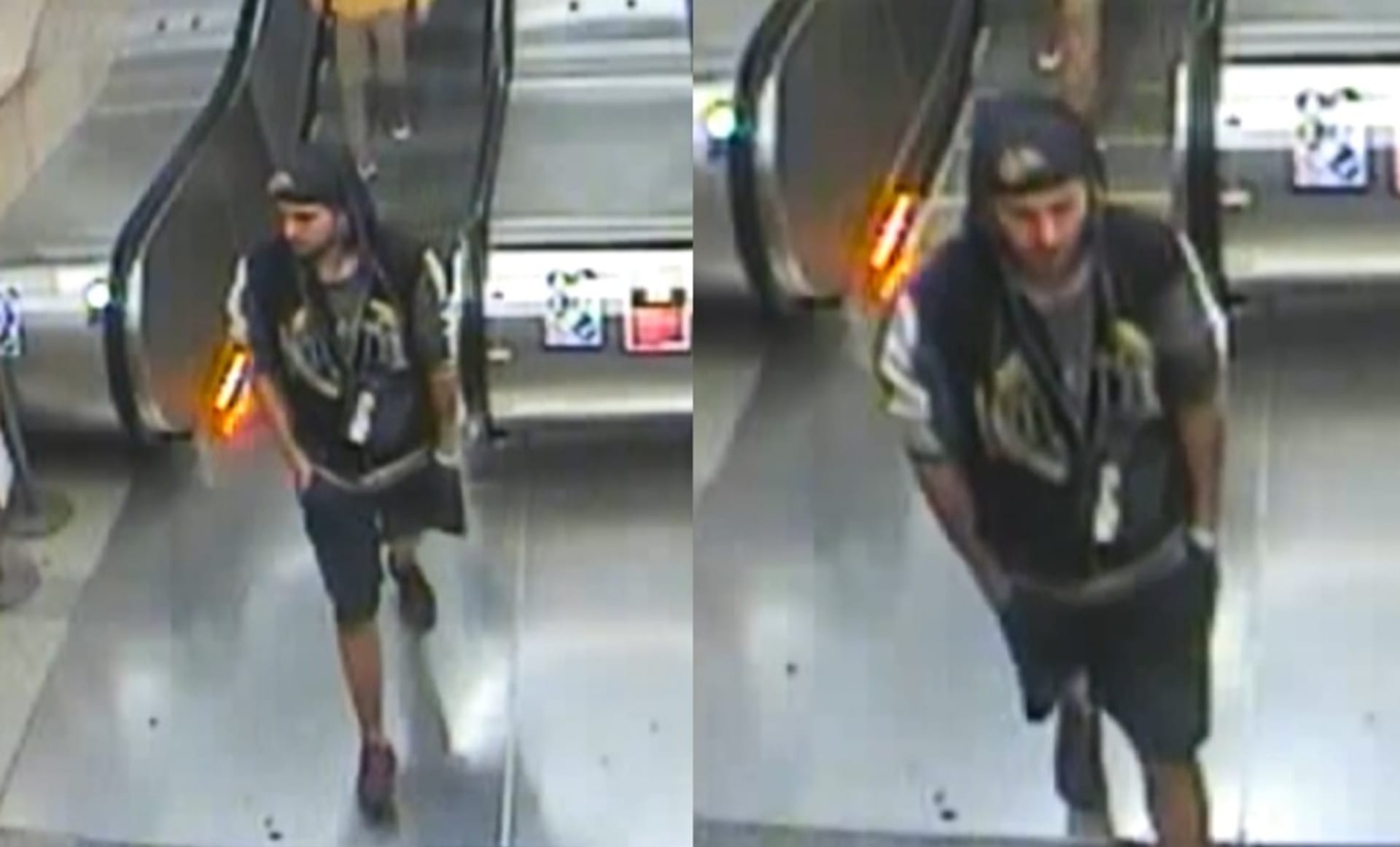Útočník z pražského metra na záběrech bezpečnostní kamery