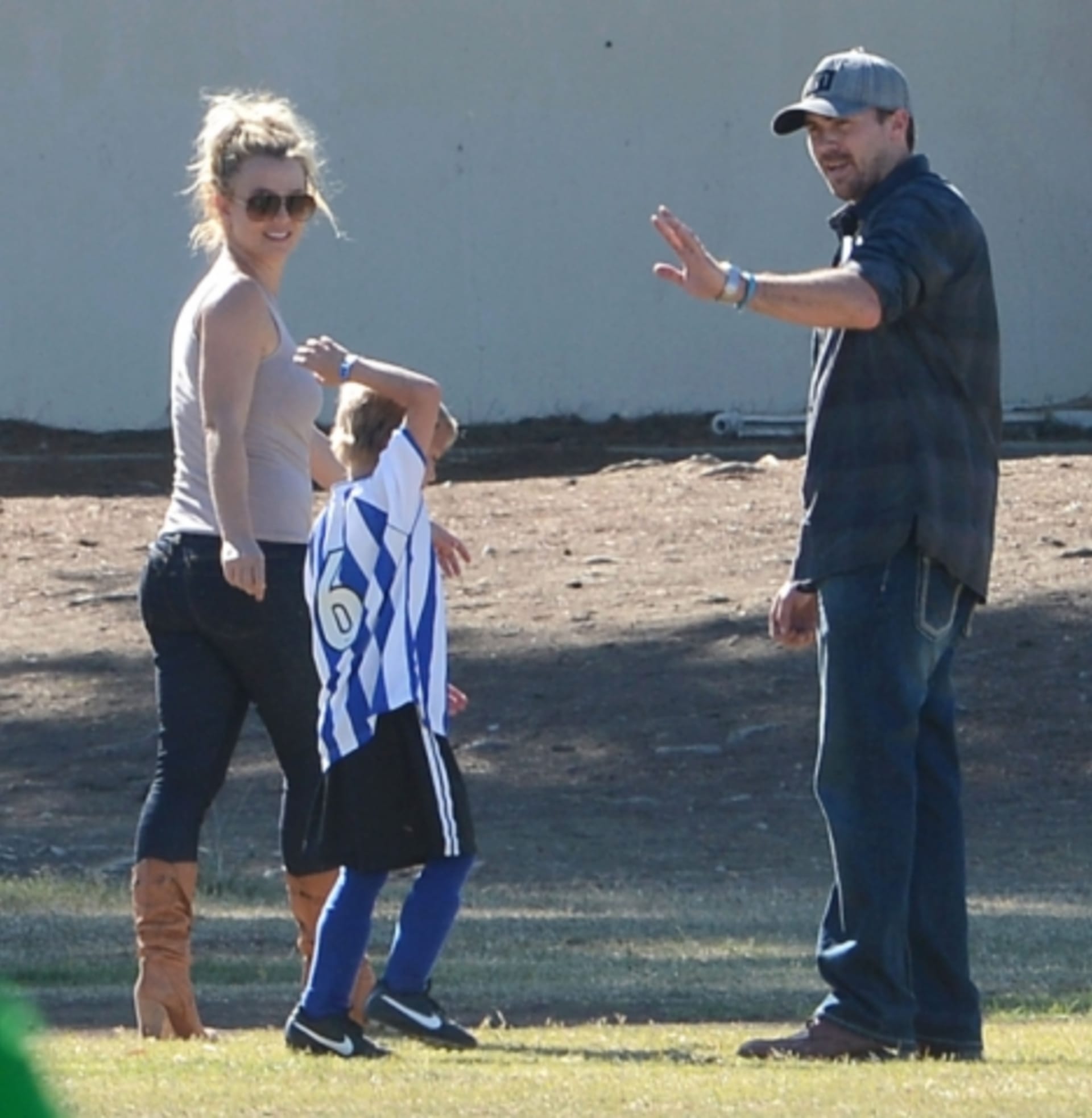 Britney Spears se svým přítelem Davidem Lucadem