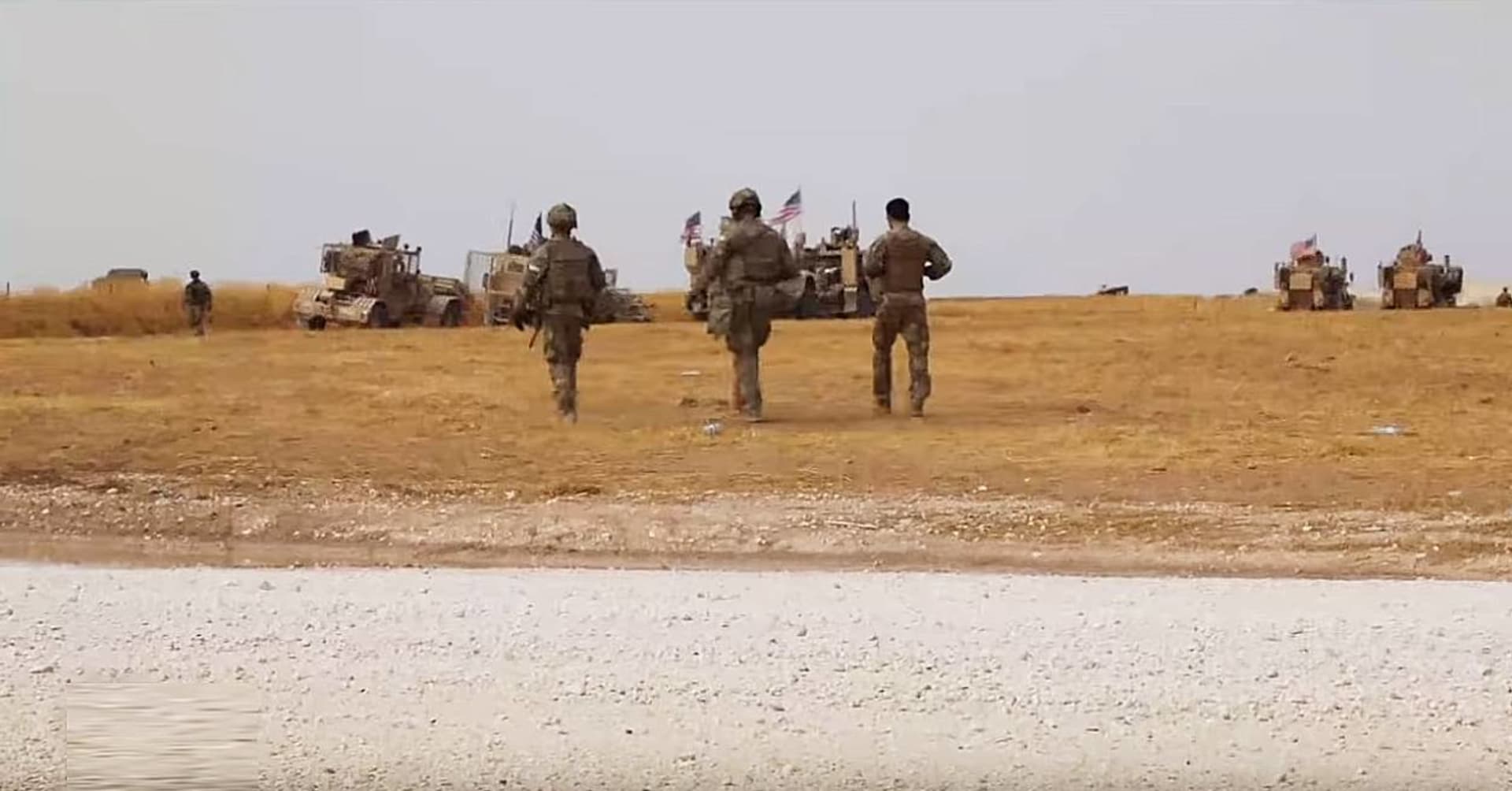 us-army v poušti v Sýrii