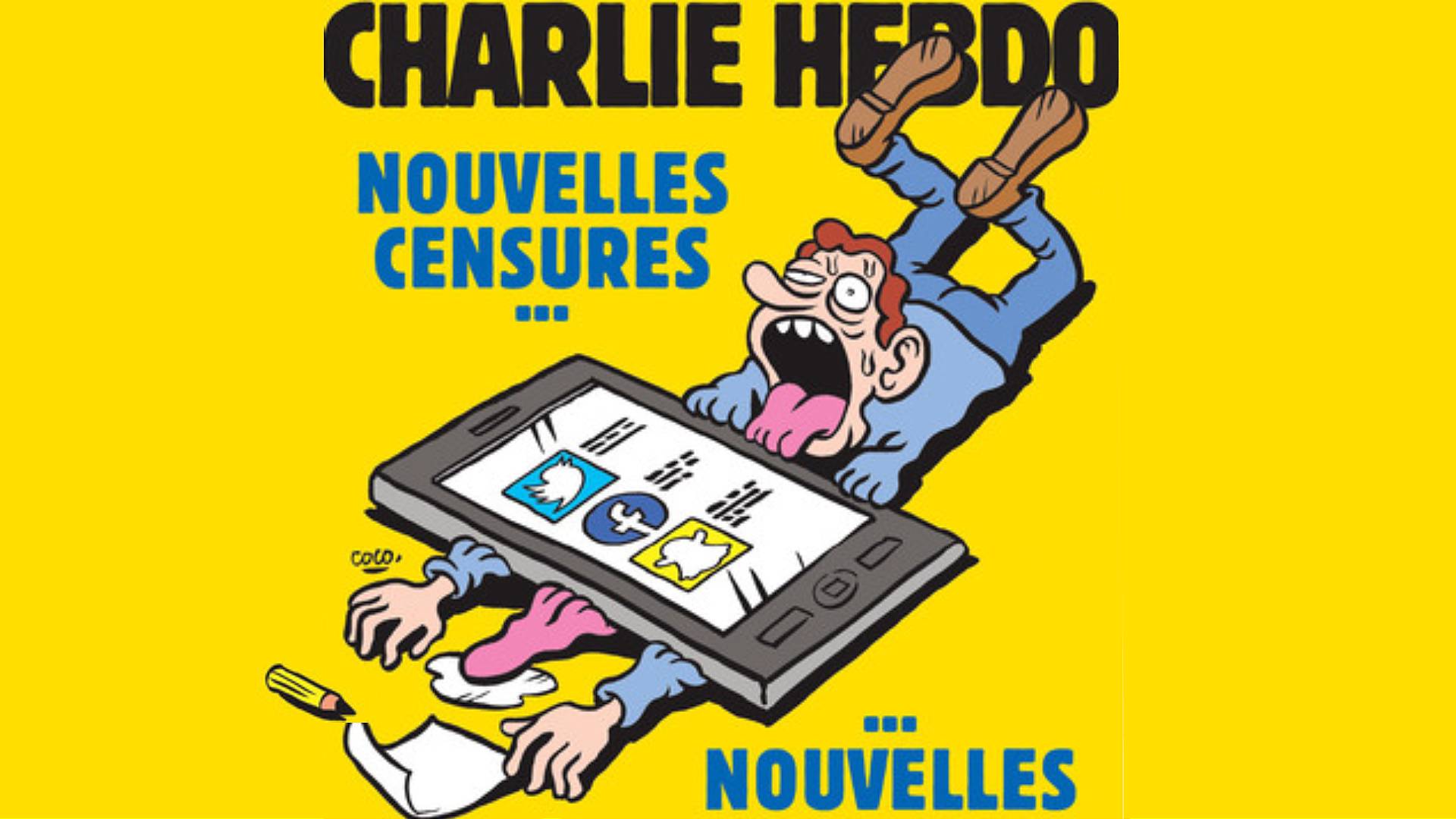 obálka prvního čísla 2020 Charlie Hebdo