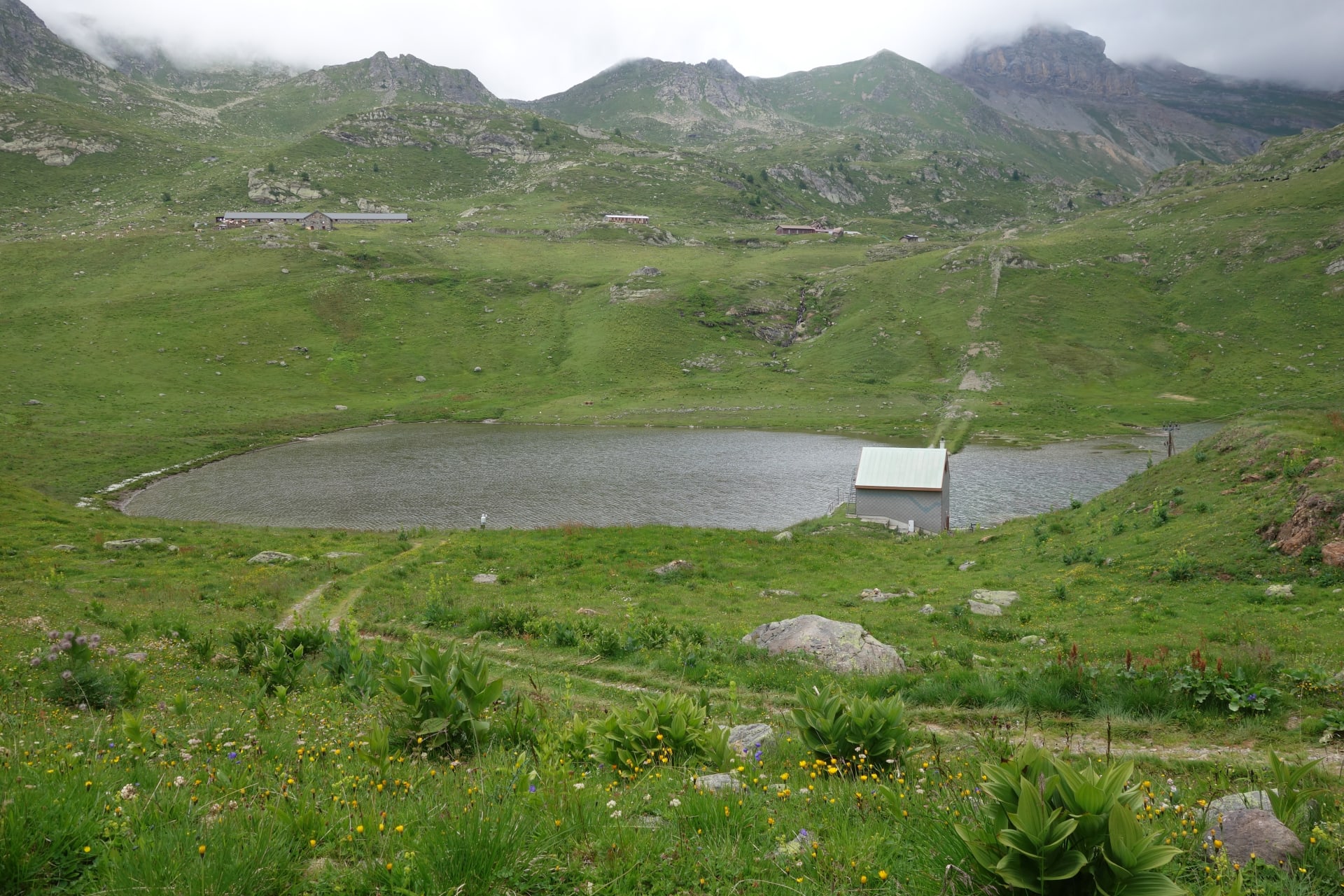 Jezero Inf. de Fully, Valais, Švýcarsko