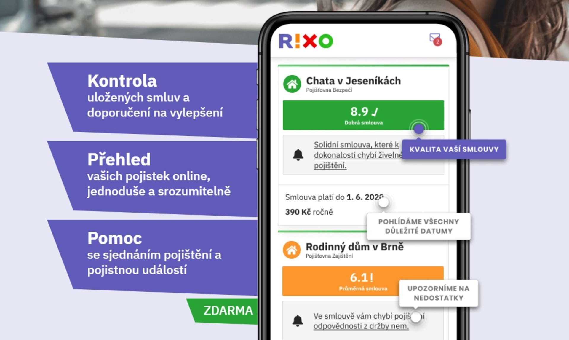 Co vše nabízí bezplatná služba RIXO.cz