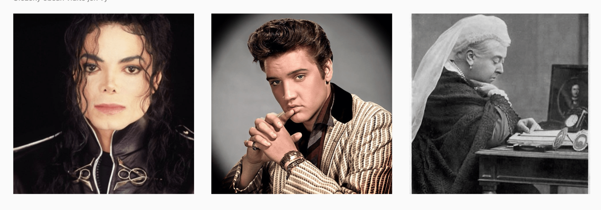 Michael Jackson a Elvis Presley