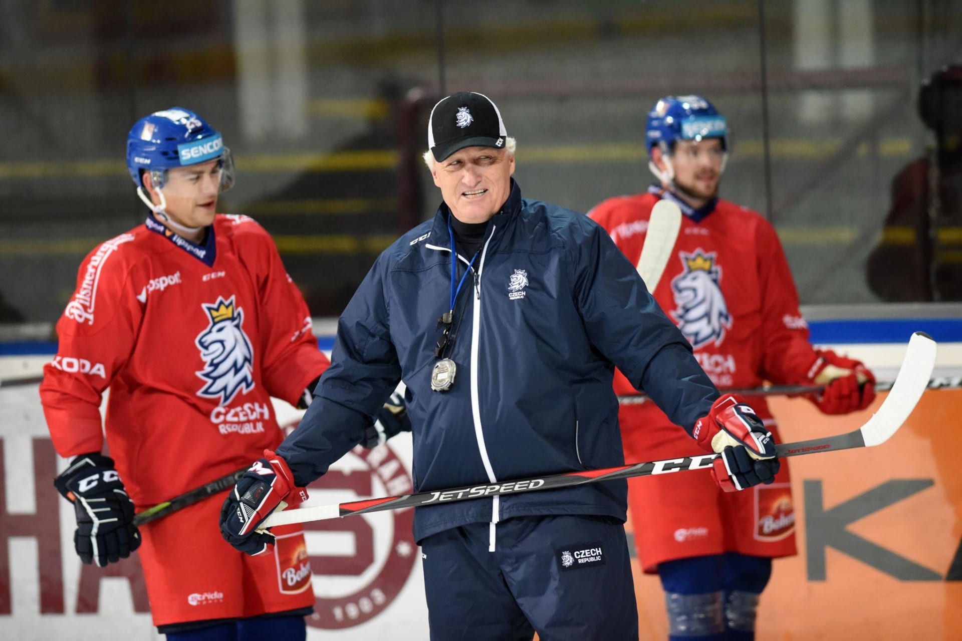 Ilustrační foto: Miloš Říha při tréninku hokejové reprezentace