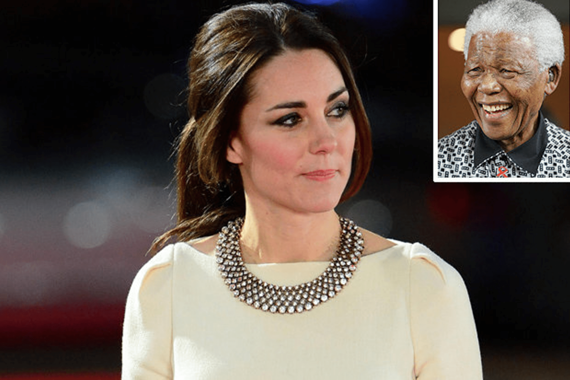 Kate Middleton vyrazila na premiéru filmu o Mandelovi ve skvostných šatech a bižu