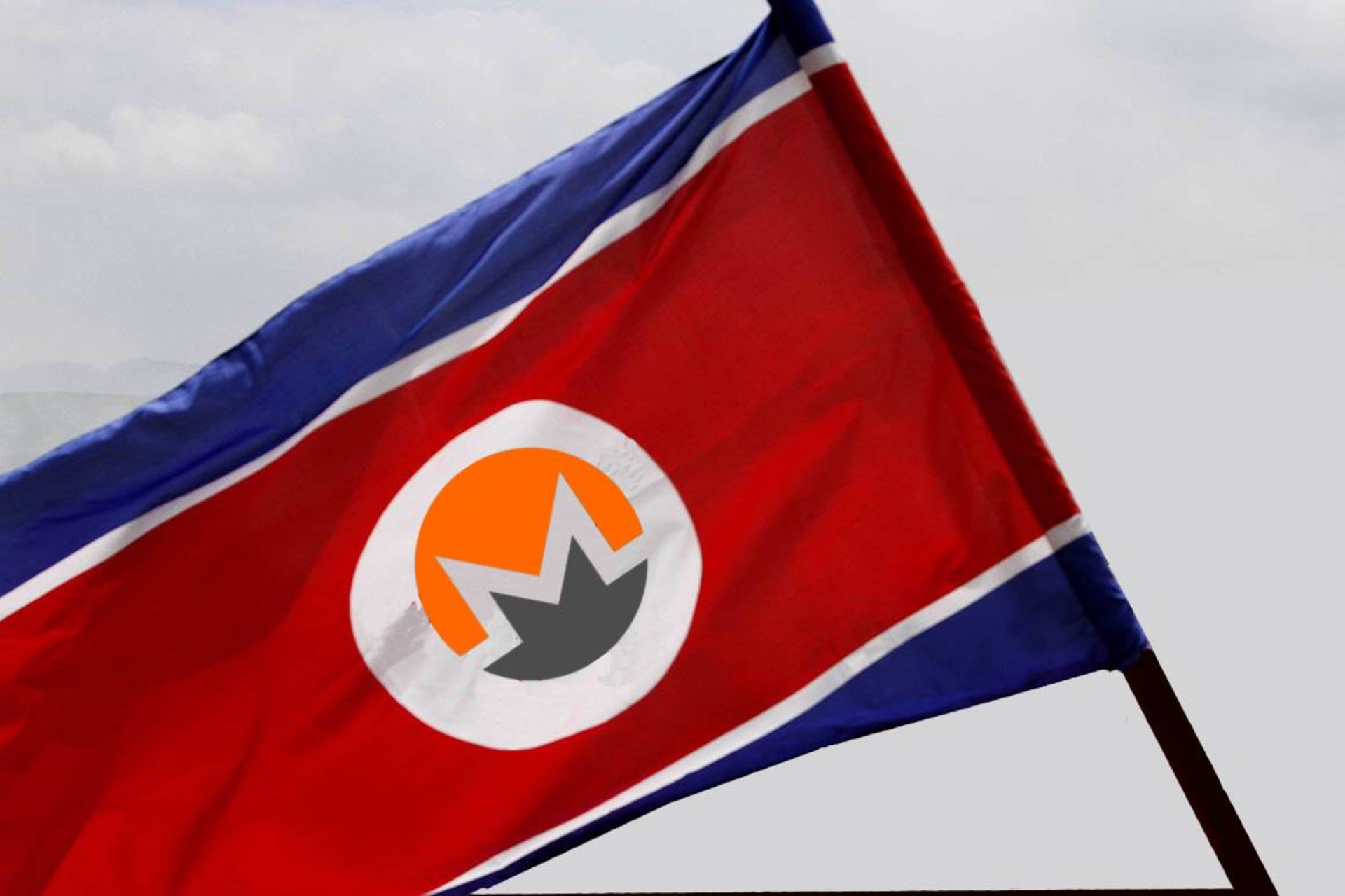 Stane se ze severokorejské vlajky vlajka kryptoměny Monero