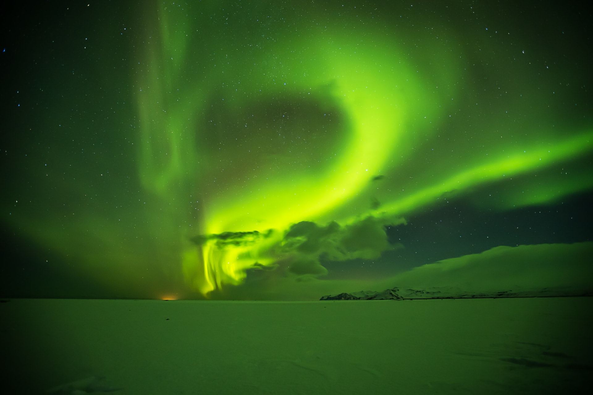 Aurora borealis, Island