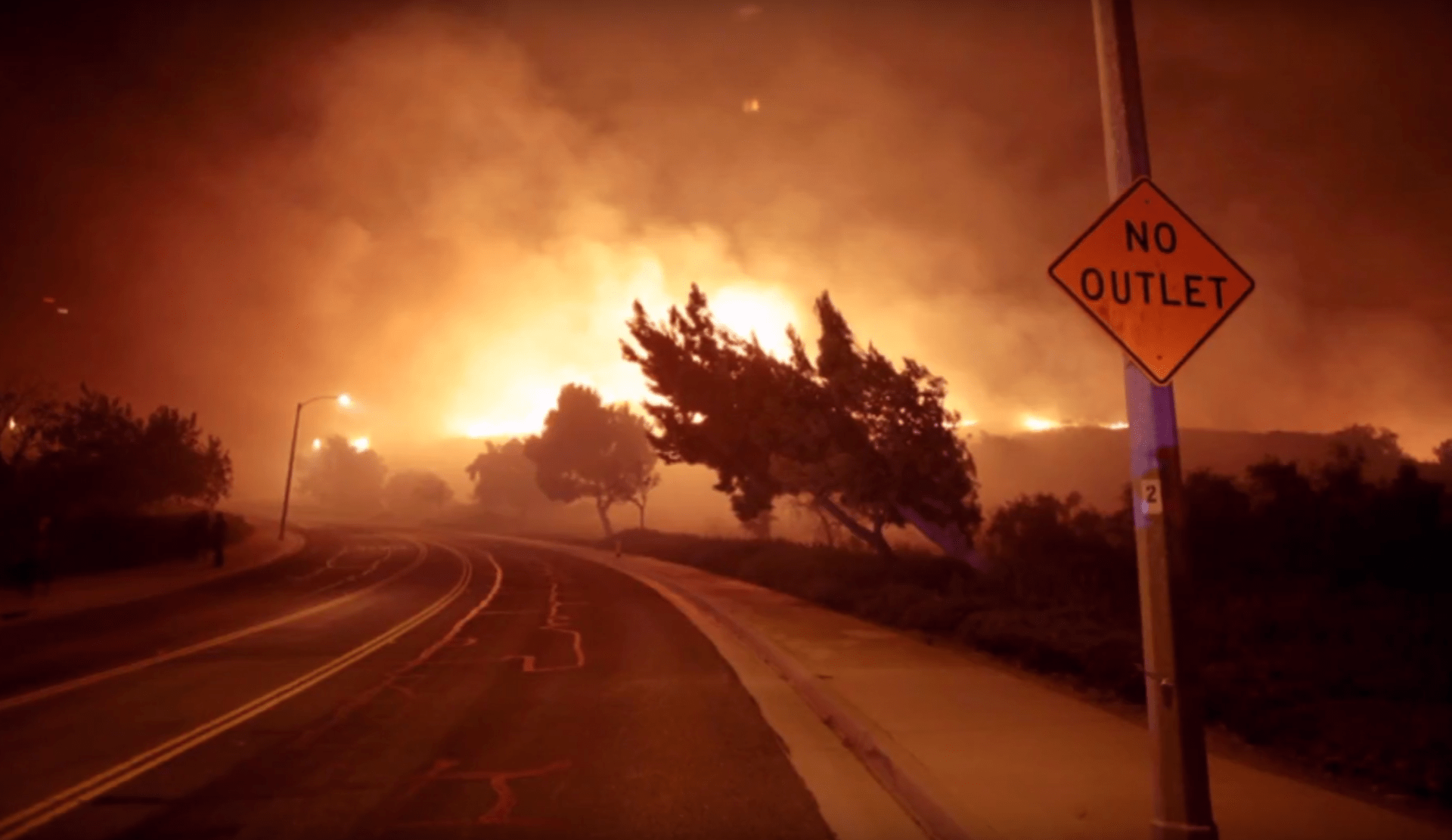 Děsivý požár v Kalifornii