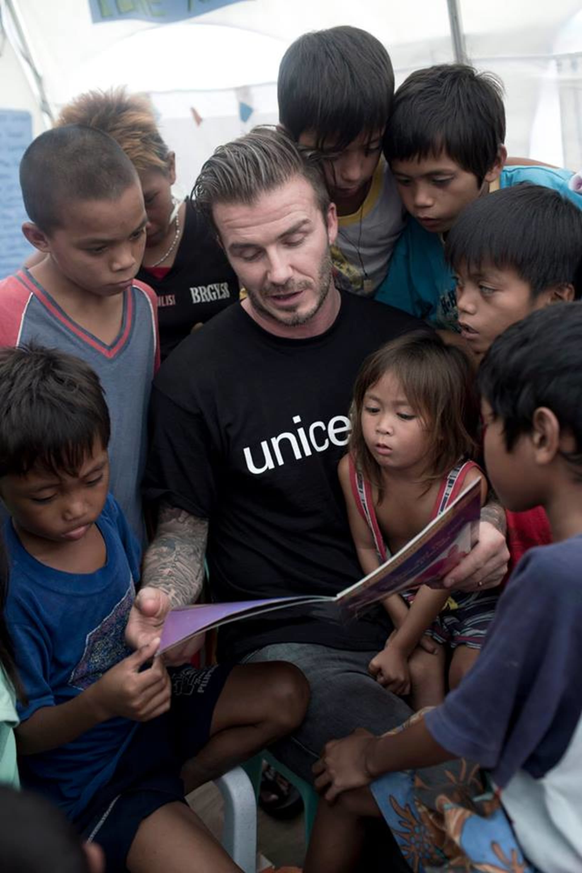 David Beckham se věnuje i charitě