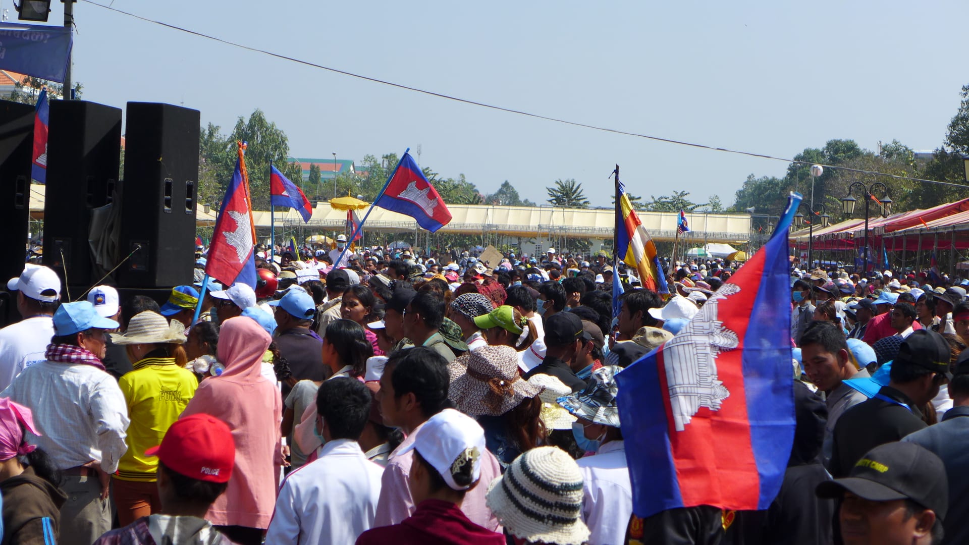 Demonstrace v Phnom Penhu, Kambodža