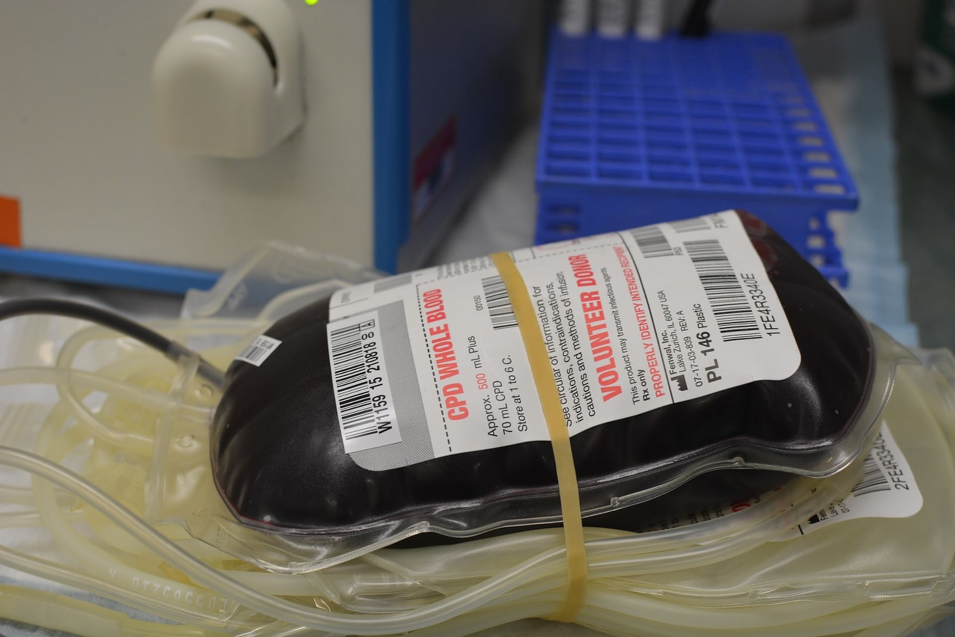 Odebraná krev může zachránit několik životů...