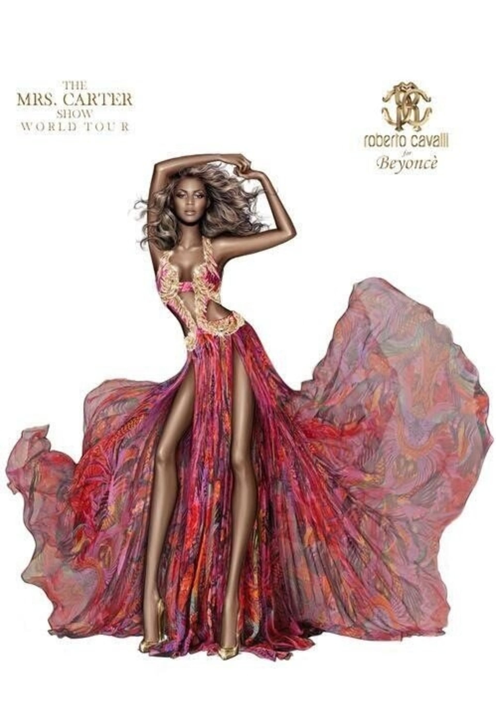 Nepřirozeně dlouhé nohy a žádné plné křivky. Takhle vypadá zpěvačka Beyoncé v kampani módního domu Roberto Cavalli