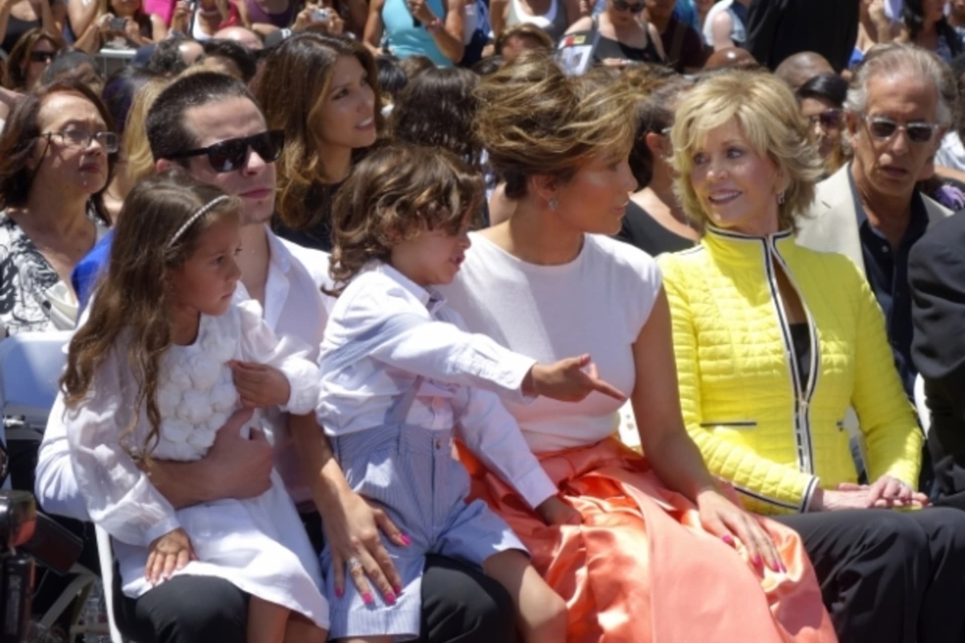 Podpořit svou kolegyni přišla na slavnostní ceremoniál i herečka Jane Fonda