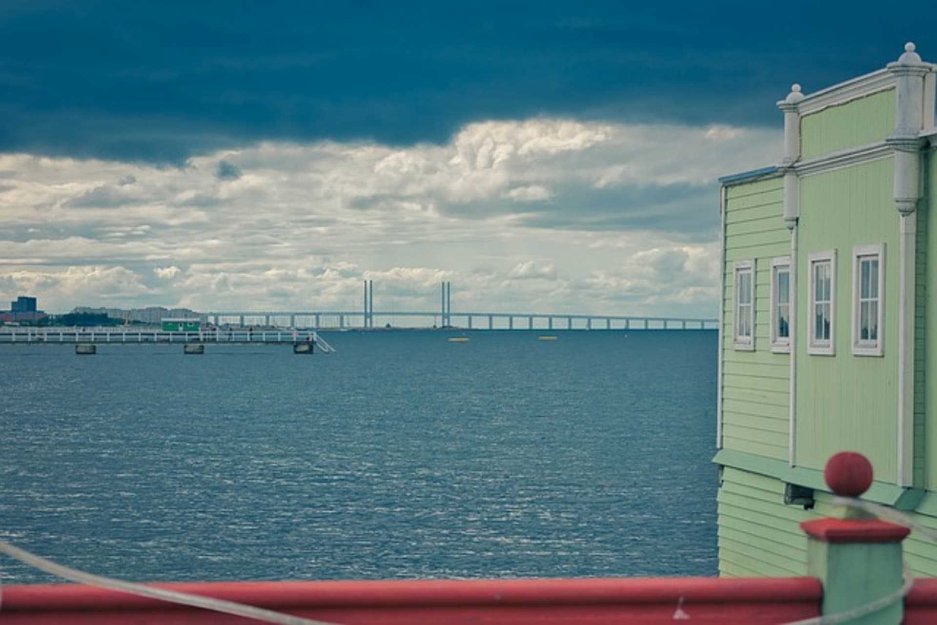 Öresundský most spojující Švédsko a Dánsko
