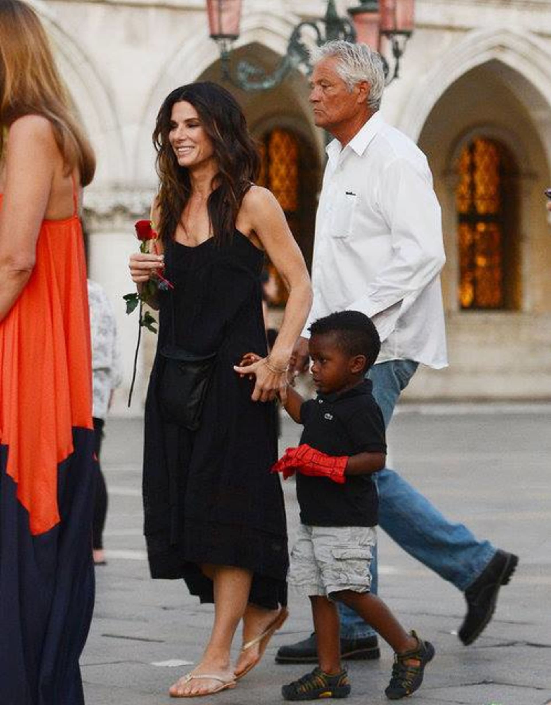Sandra Bullock se svým adoptivním synem Louisem