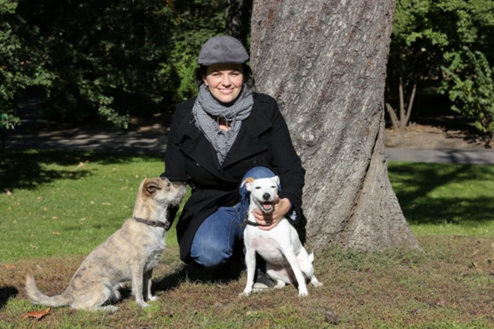 Marta Jandová a její psí miláčci Katze a Kašpar