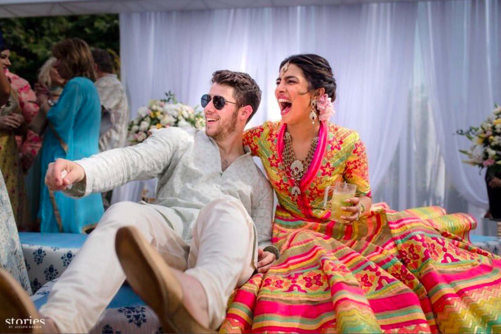 Priyanka Chopra a Nick Jonas na svatbě