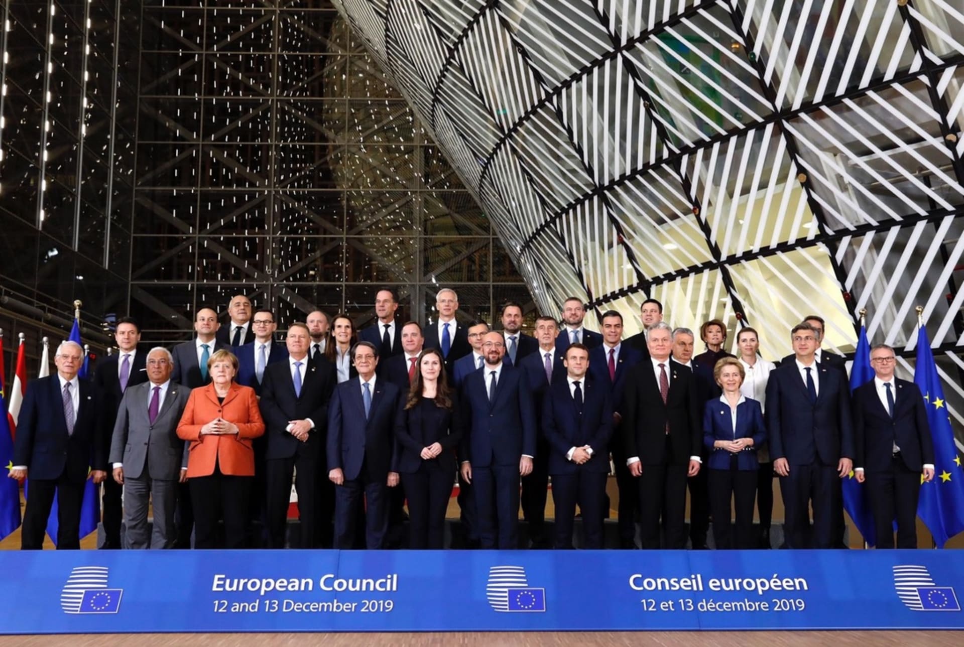 Lídři EU na prosincovém summitu v Bruselu