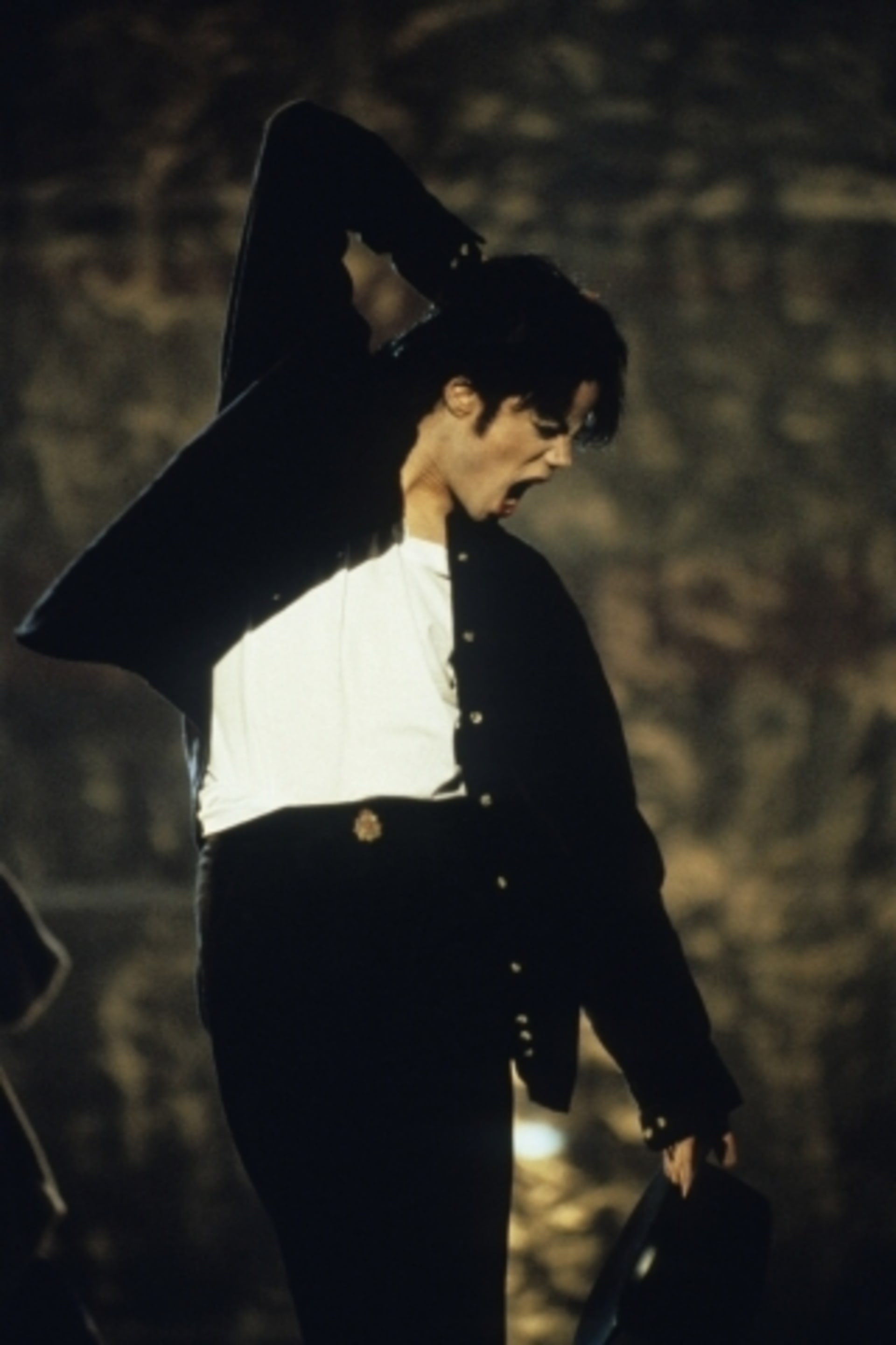 Michael Jackson v typické taneční póze