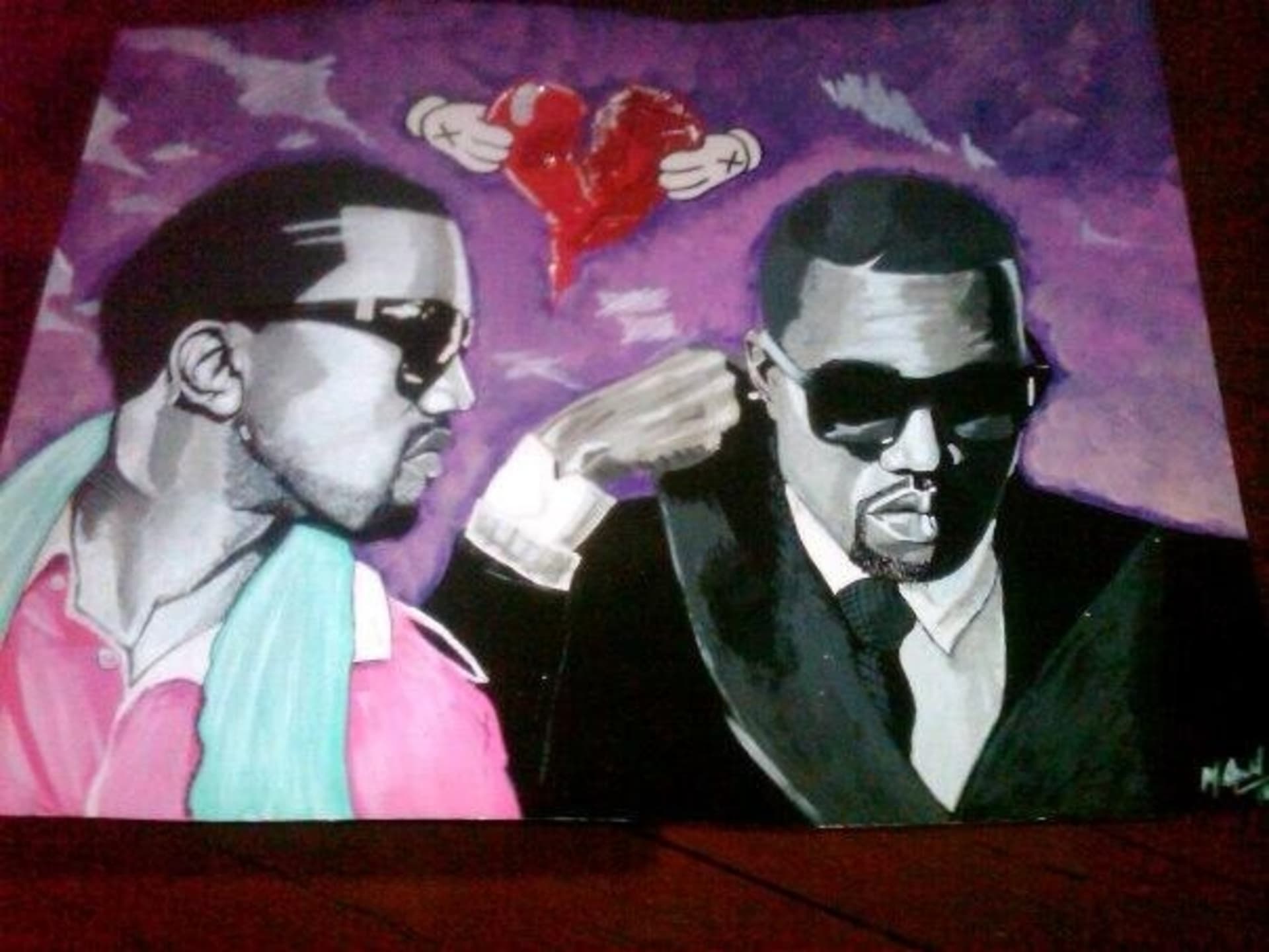 Kanye si nechal namalovat portrét, kterým ozdobil svůj dům