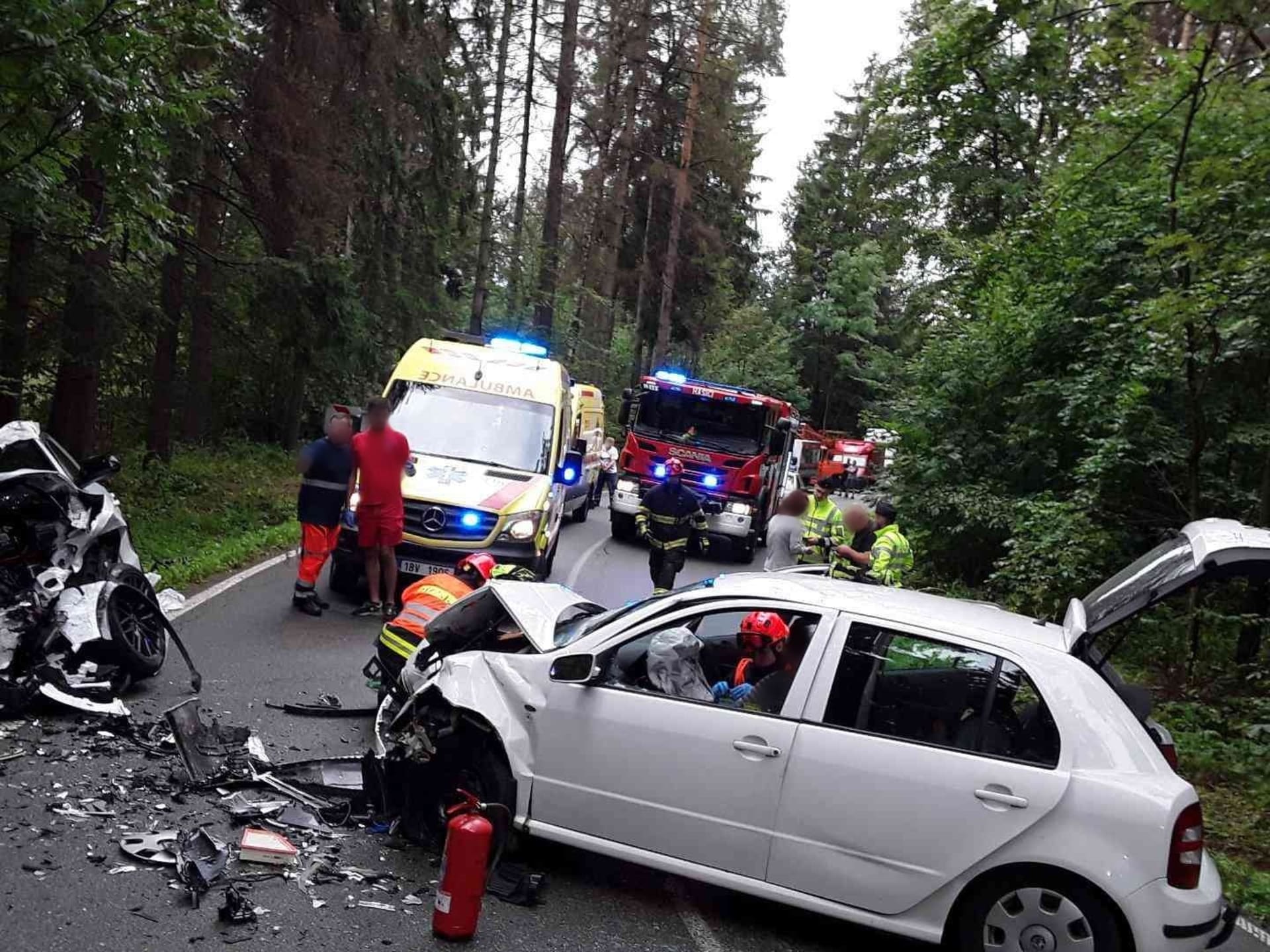 Vážná dopravní nehoda na Blanensku si vyžádala několik zraněných