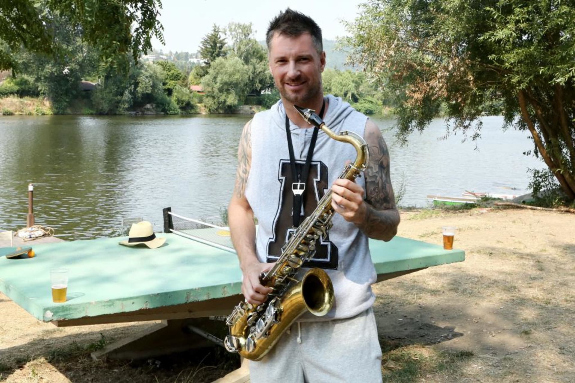 Přístav - Petr Vágner se saxofonem
