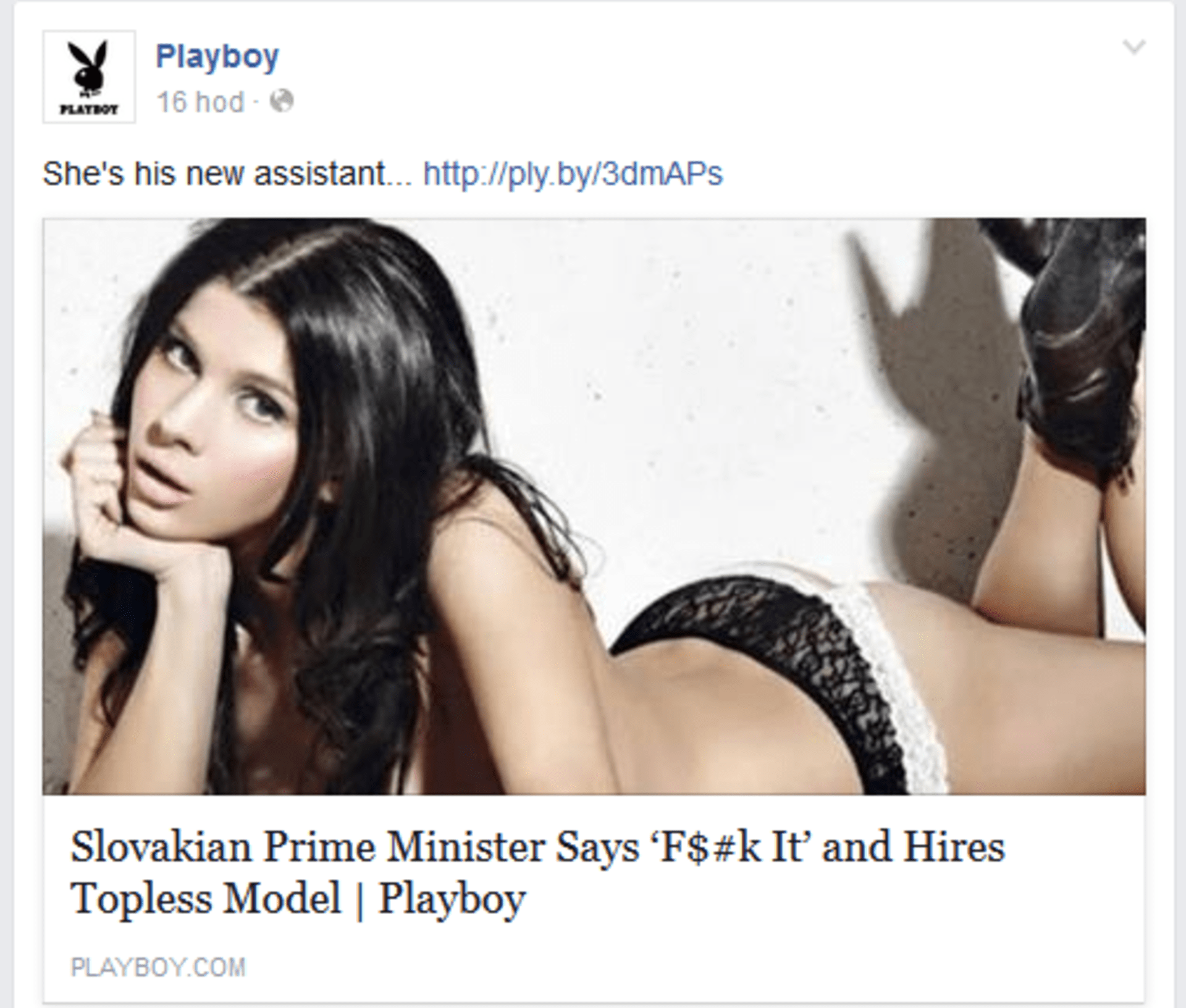 I hanbáři v Playboyi mohou být pohoršeni.