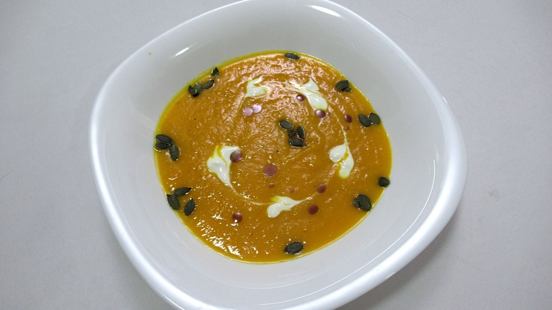 Pečená Hokkaidó polévka