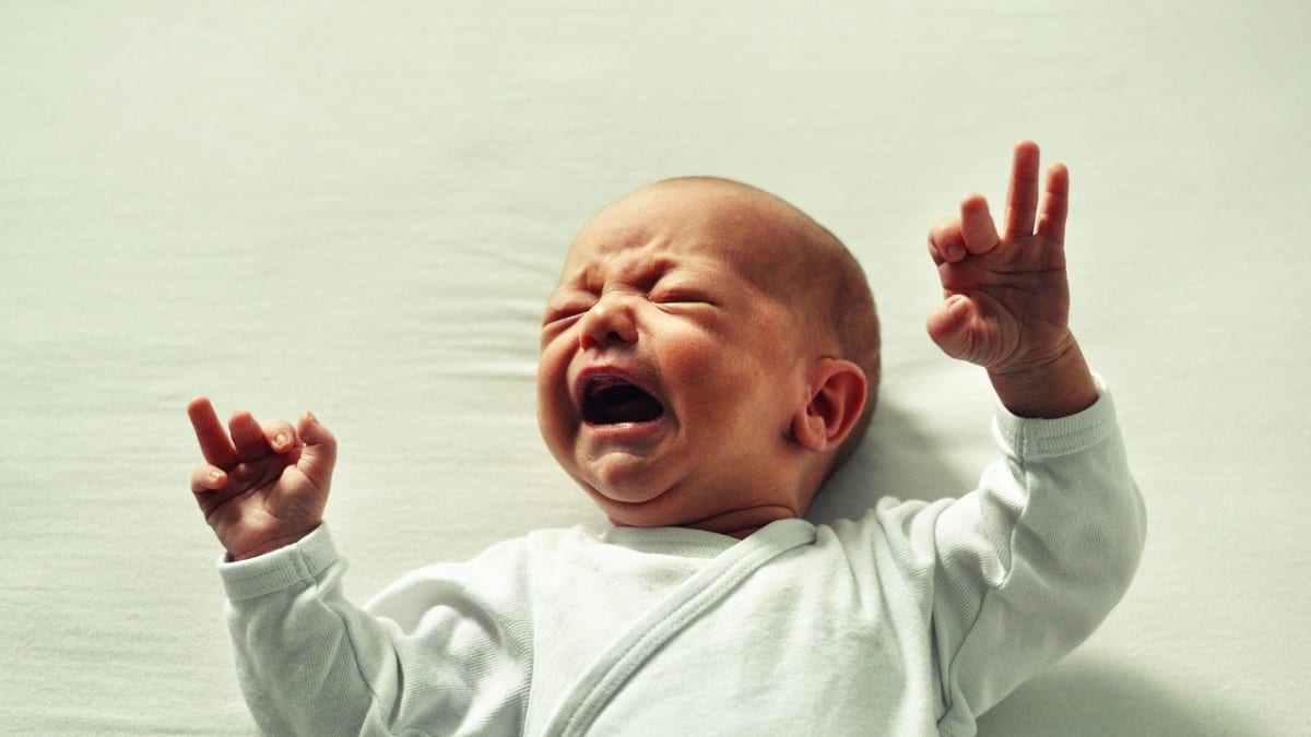 Ilustrační foto: křičící miminko
