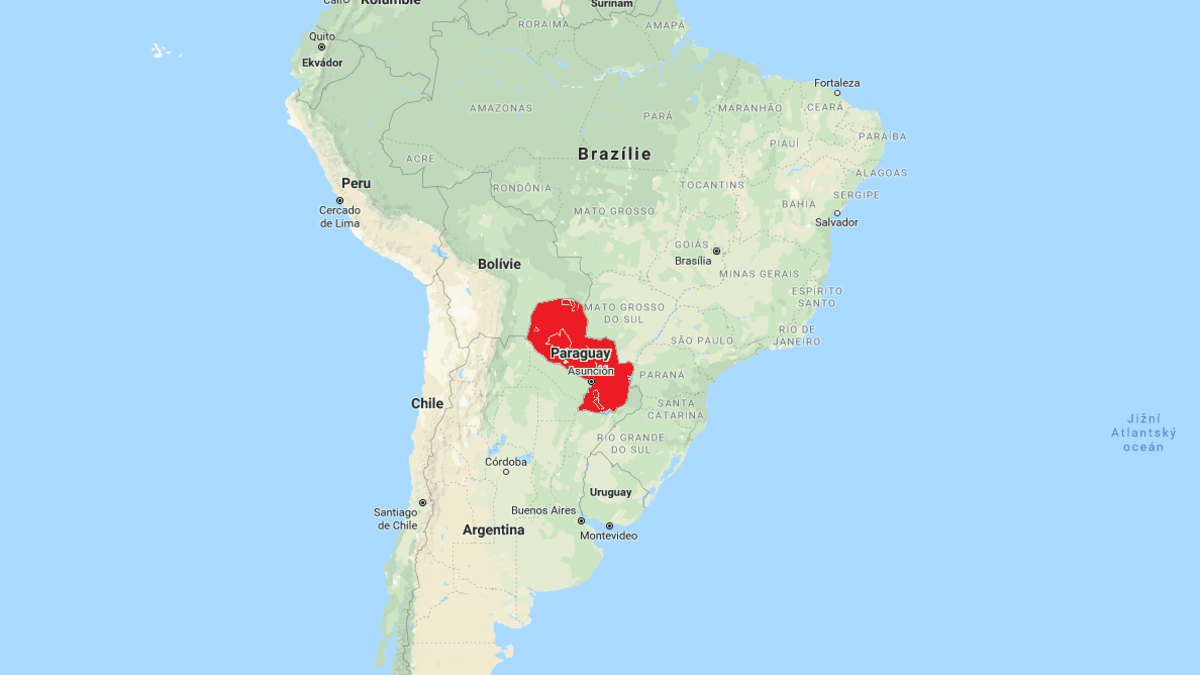 mapa Paraguay
