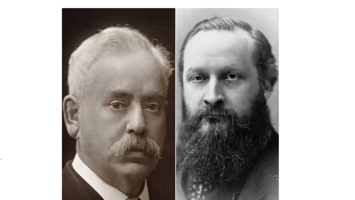 Frederick Mott (vlevo) a Henry Maudsley (vpravo)