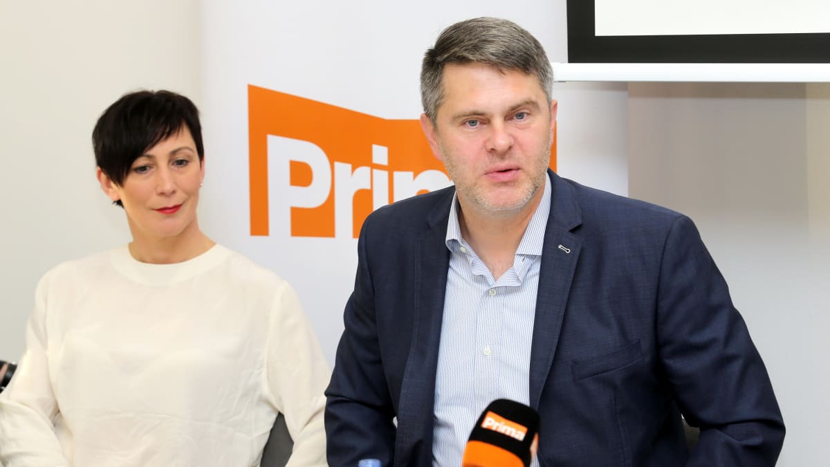 Kristýna Frejová a generální ředitel Prima Group Ing. Marek Singer