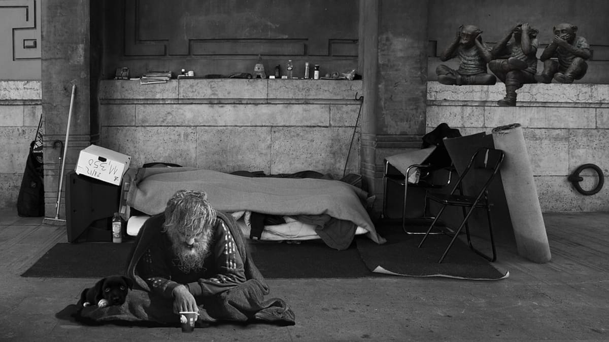 ilustrační foto- bezdomovec