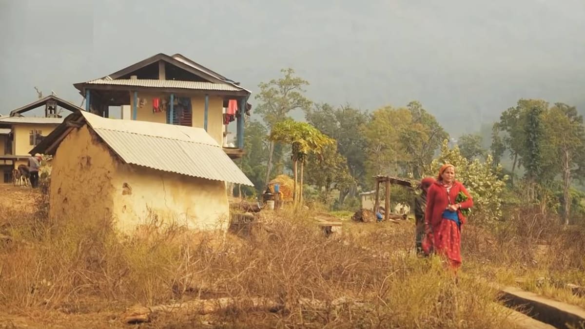 menstruační chatrč - Nepál